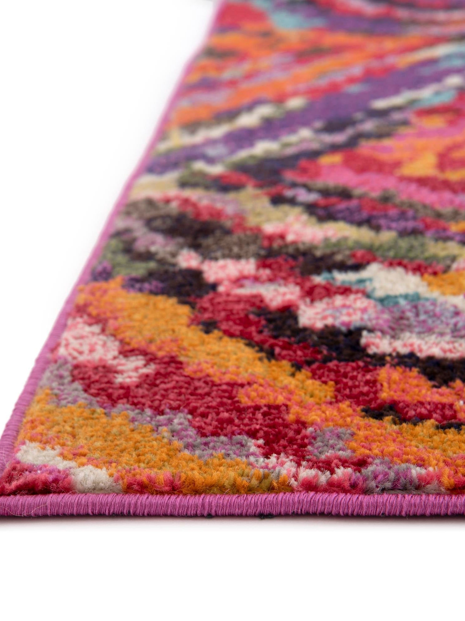 Multicolor 2' 7 x 10' Estrella Runner Area Rug 100% Polypropylene Non-Shedding Stain Resistant Carpet Colorful Modern Abstract Design Easy Clean for Home Decor for Sale at Rug Engine