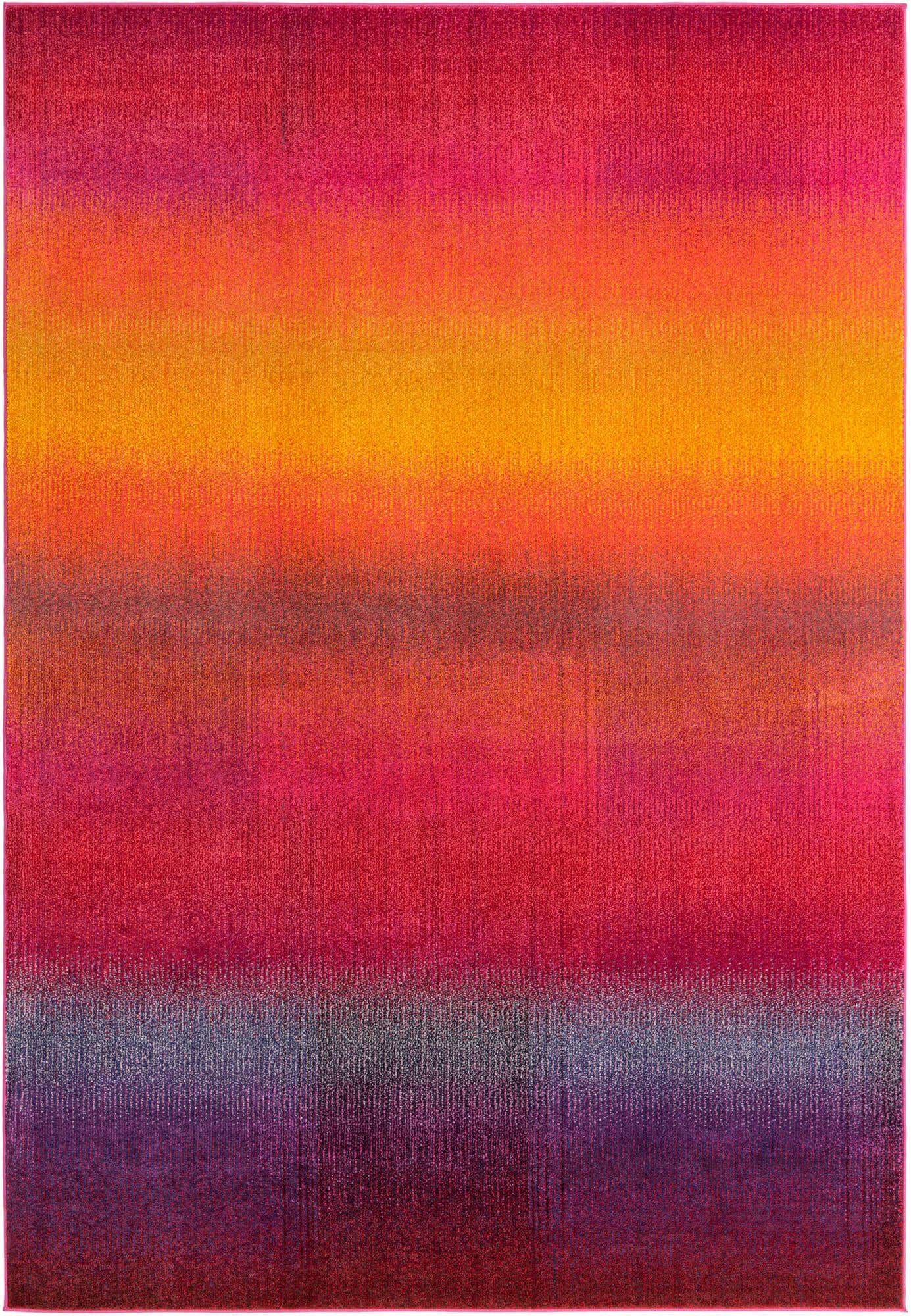 Multicolor 7' 1 x 10' Estrella Rectangle Area Rug 100% Polypropylene Non-Shedding Stain Resistant Carpet Colorful Modern Abstract Design Easy Clean for Home Decor for Sale at Rug Engine