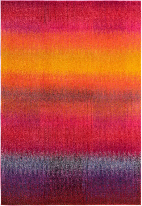 Multicolor 7' 1 x 10' Estrella Rectangle Area Rug 100% Polypropylene Non-Shedding Stain Resistant Carpet Colorful Modern Abstract Design Easy Clean for Home Decor for Sale at Rug Engine