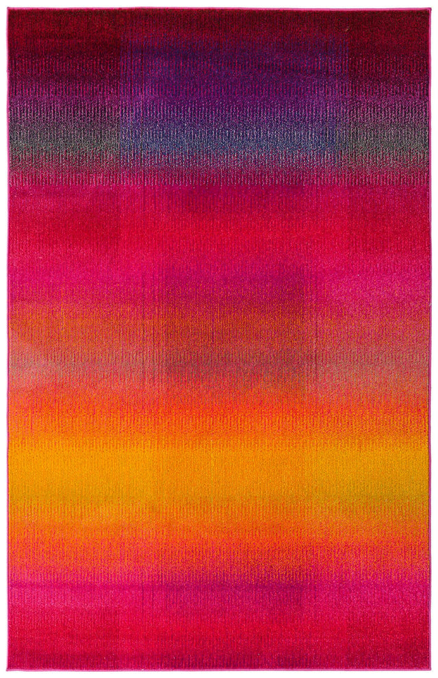 Multicolor 5' 1 x 8' Estrella Rectangle Area Rug 100% Polypropylene Non-Shedding Stain Resistant Carpet Colorful Modern Abstract Design Easy Clean for Home Decor for Sale at Rug Engine