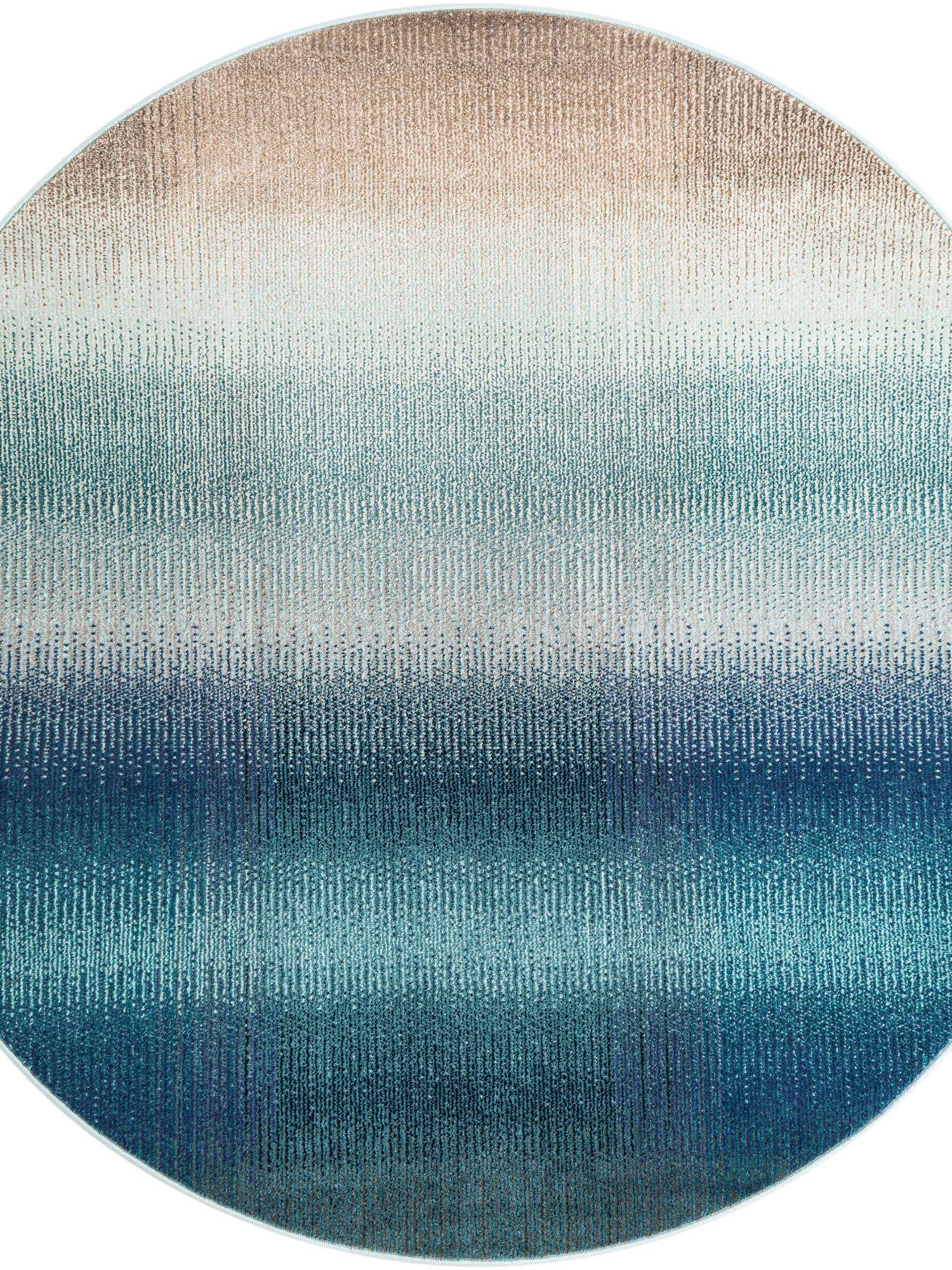 Blue 6' 1 x 6' 1 Estrella Round Area Rug 100% Polypropylene Non-Shedding Stain Resistant Carpet Colorful Modern Abstract Design Easy Clean for Home Decor for Sale at Rug Engine