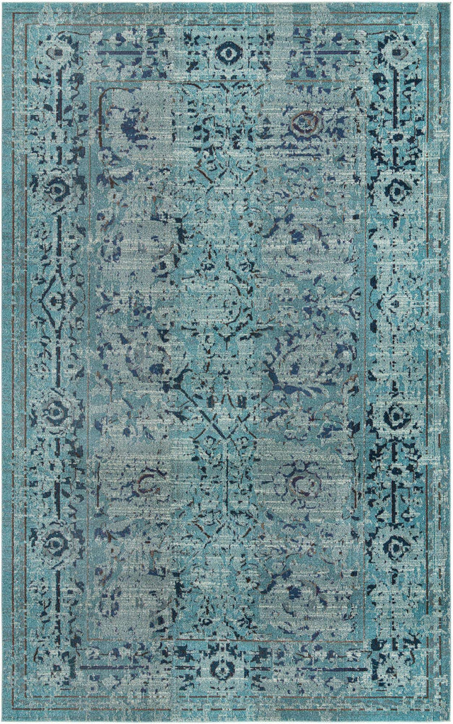Light Blue 10' 6 x 16' 5 Medici Rectangle Area Rug 100% Polypropylene Traditional Vintage Classic Carpet for Home Interior Design Decor for Sale at Rug Engine