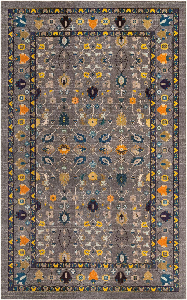 Gray 10' 6 x 16' 5 Medici Rectangle Area Rug 100% Polypropylene Traditional Vintage Classic Carpet for Home Interior Design Decor for Sale at Rug Engine