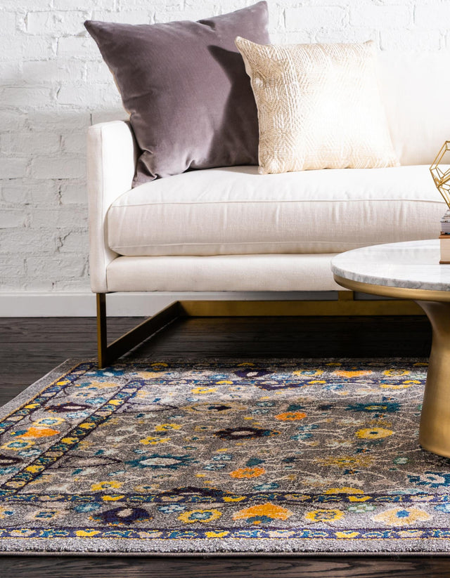 Gray 10' 6 x 16' 5 Medici Rectangle Area Rug 100% Polypropylene Traditional Vintage Classic Carpet for Home Interior Design Decor for Sale at Rug Engine