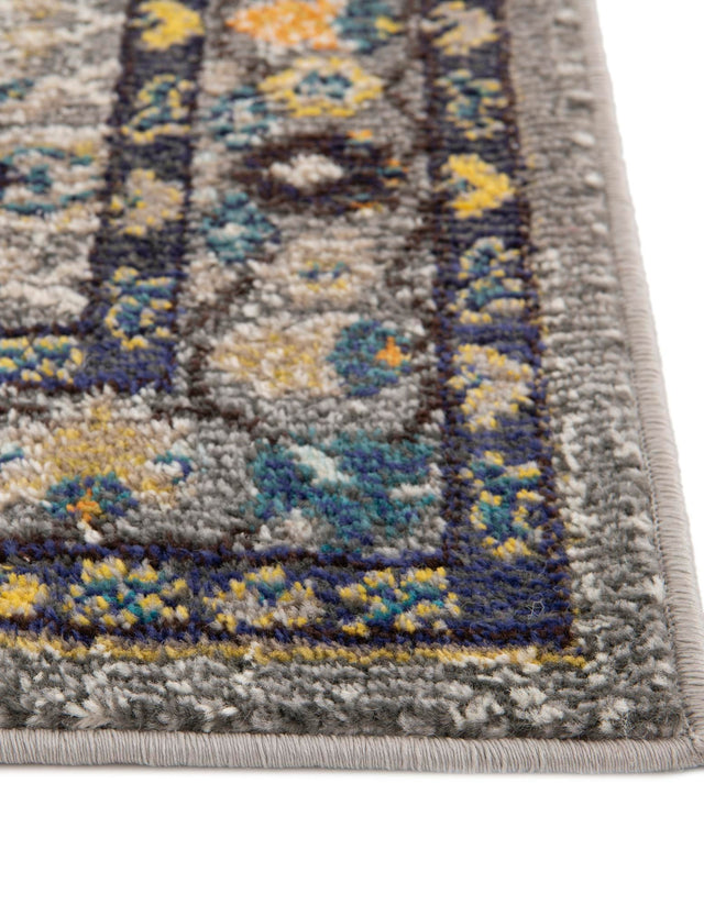 Gray 9' x 12' Medici Rectangle Area Rug 100% Polypropylene Traditional Vintage Classic Carpet for Home Interior Design Decor for Sale at Rug Engine