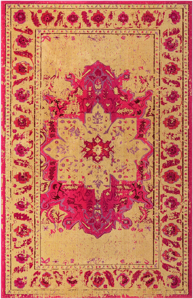 Pink 10' 6 x 16' 5 Medici Rectangle Area Rug 100% Polypropylene Traditional Vintage Classic Carpet for Home Interior Design Decor for Sale at Rug Engine