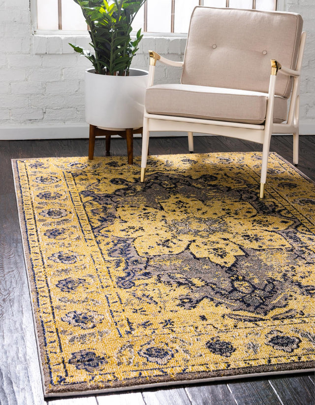 Gray 5' 1 x 8' Medici Rectangle Area Rug 100% Polypropylene Traditional Vintage Classic Carpet for Home Interior Design Decor for Sale at Rug Engine