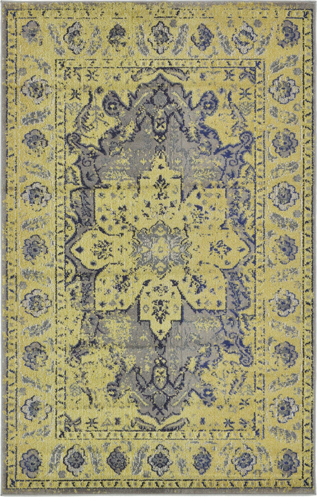 Gray 5' 1 x 8' Medici Rectangle Area Rug 100% Polypropylene Traditional Vintage Classic Carpet for Home Interior Design Decor for Sale at Rug Engine