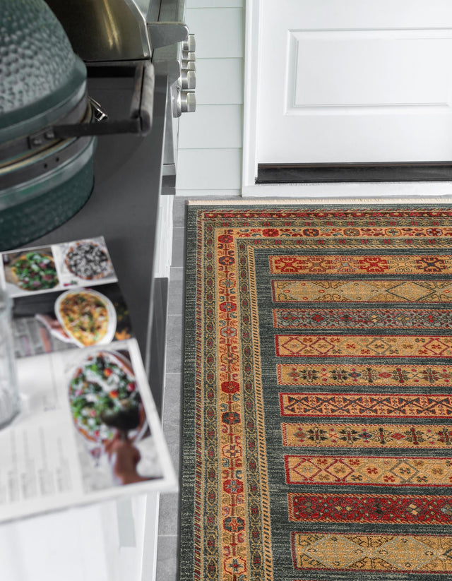 Blue 2' x 3' 1 Fars Rectangle Area Rug 100% Polypropylene Unique Traditional Carpet for Classical Living, Dining Room & Office Spaces for Sale at Rug Engine