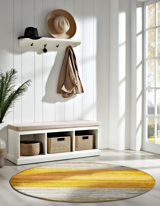 Multicolor 8' x 8' Fars Round Area Rug 100% Polypropylene Unique Traditional Carpet for Classical Living, Dining Room & Office Spaces for Sale at Rug Engine