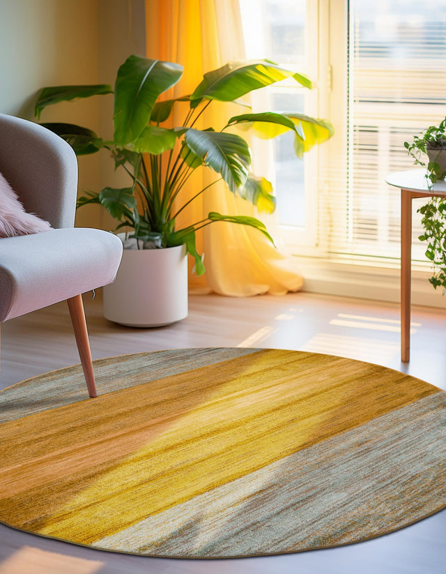 Multicolor 3' 1 x 3' 1 Fars Round Area Rug 100% Polypropylene Unique Traditional Carpet for Classical Living, Dining Room & Office Spaces for Sale at Rug Engine