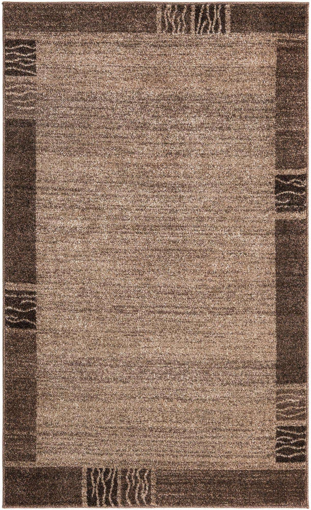 Dark Beige 3' 1 x 5' 3 Del Mar Rectangle Area Rug 100% Polypropylene Easy Clean Stain Resistant Vivid Modern Carpet Mat for Home Decor Interior Designing for Sale at Rug Engine