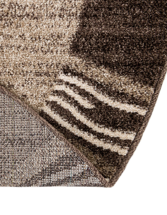 Dark Beige 7' 10 x 7' 10 Del Mar Round Area Rug 100% Polypropylene Easy Clean Stain Resistant Vivid Modern Carpet Mat for Home Decor Interior Designing for Sale at Rug Engine