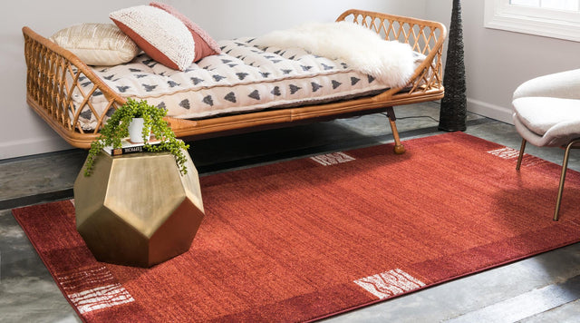 Terracotta 2' x 3' 1 Del Mar Rectangle Area Rug 100% Polypropylene Easy Clean Stain Resistant Vivid Modern Carpet Mat for Home Decor Interior Designing for Sale at Rug Engine