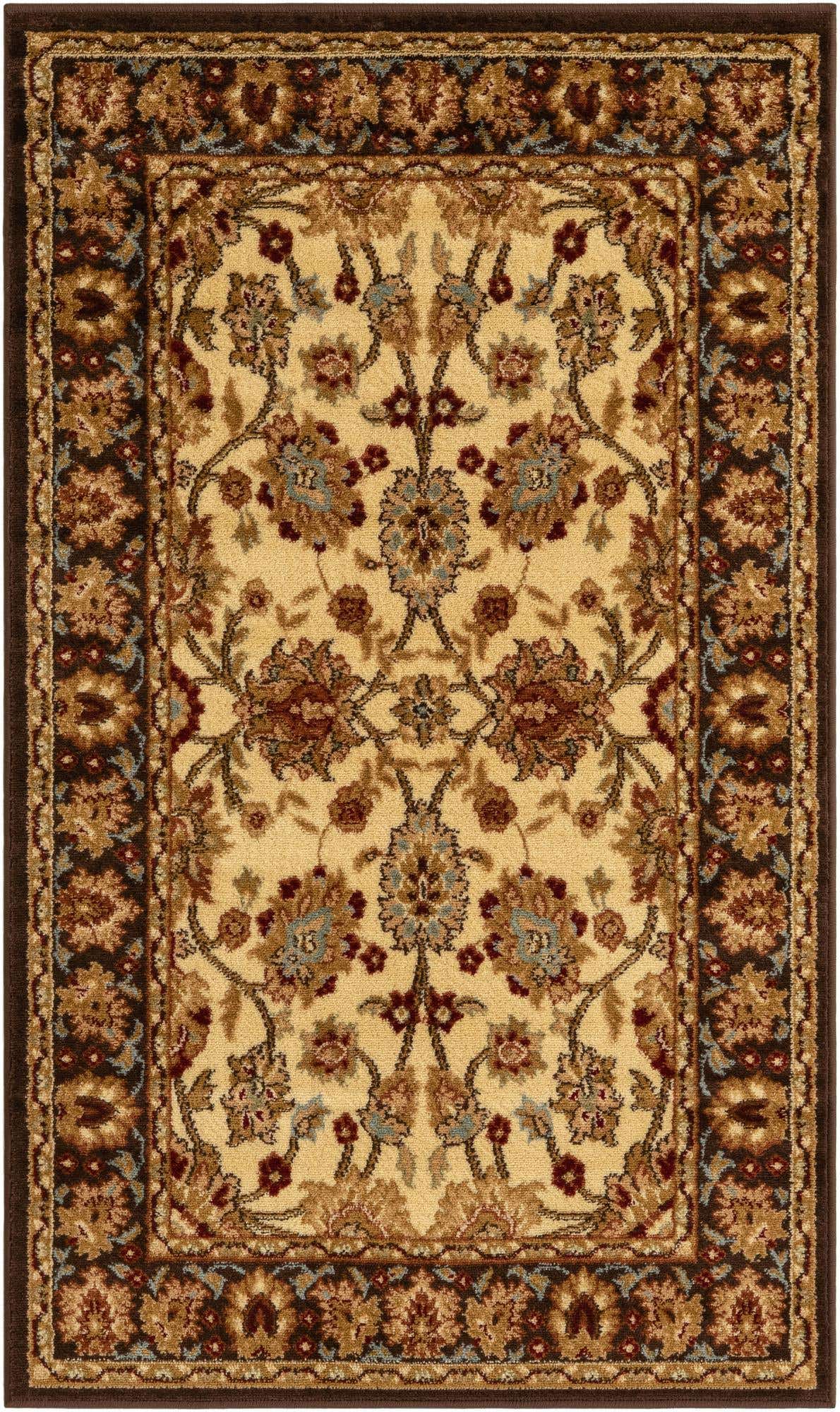 Cream 3' 1 x 5' 3 Voyage Rectangle Area Rug