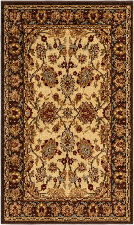 Cream 3' 1 x 5' 3 Voyage Rectangle Area Rug