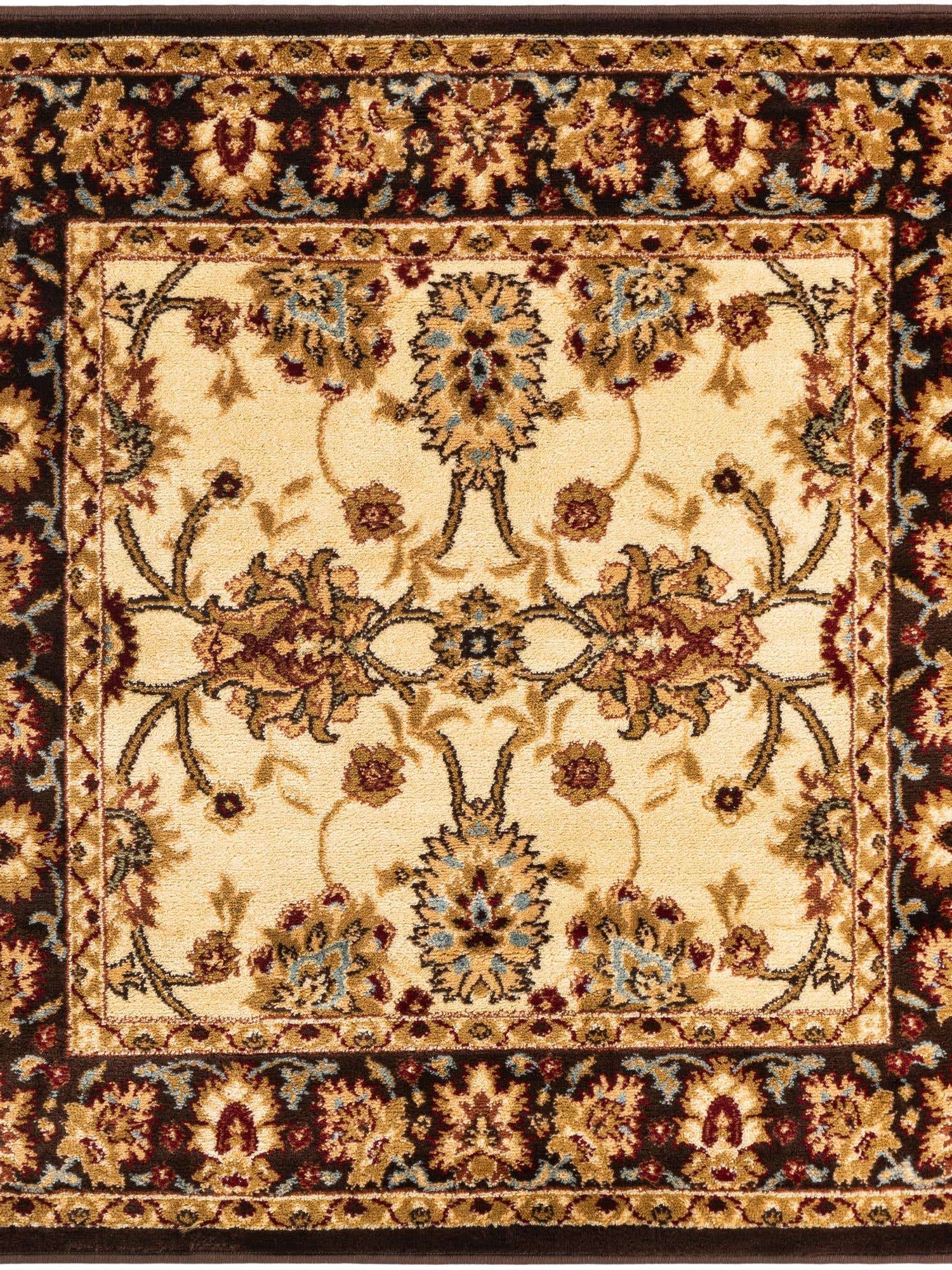 Cream 4' 1 x 4' 1 Voyage Square Area Rug