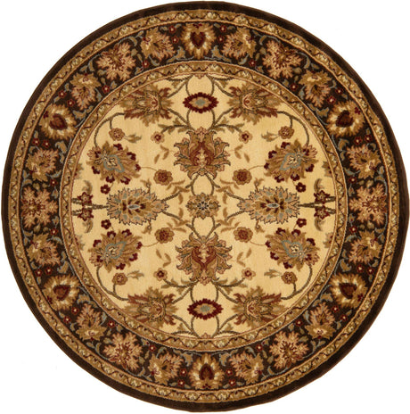 Cream 6' 1 x 6' 1 Voyage Round Area Rug