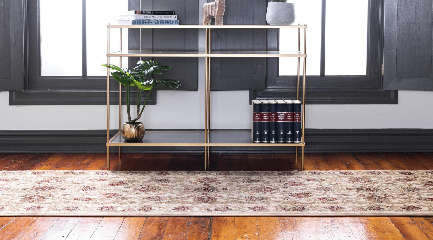 Cream 2' 7 x 10' Voyage Runner Area Rug