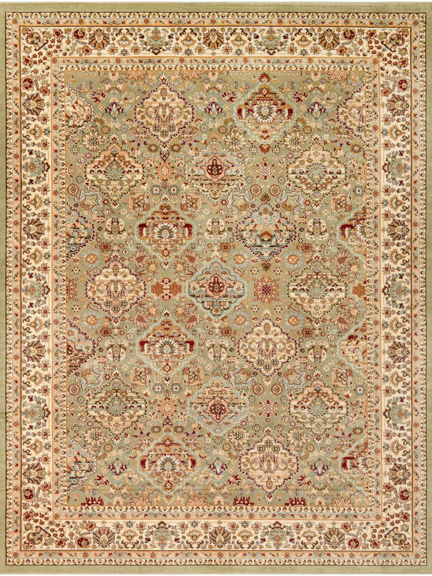 Light Green 9' x 12' Voyage Rectangle Area Rug