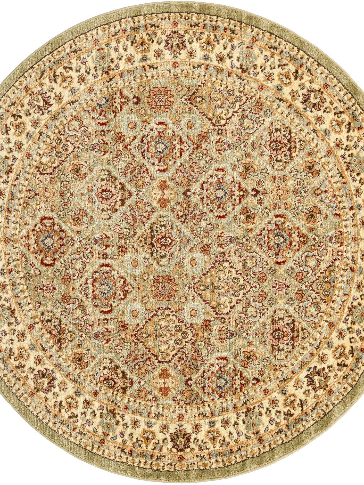 Light Green 6' 1 x 6' 1 Voyage Round Area Rug