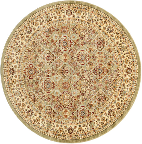 Light Green 6' 1 x 6' 1 Voyage Round Area Rug