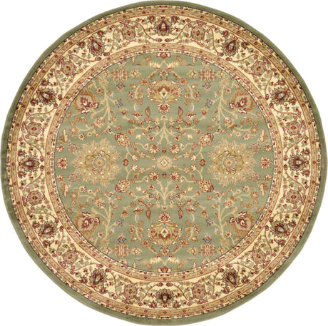 Light Green 7' 10 x 7' 10 Voyage Round Area Rug