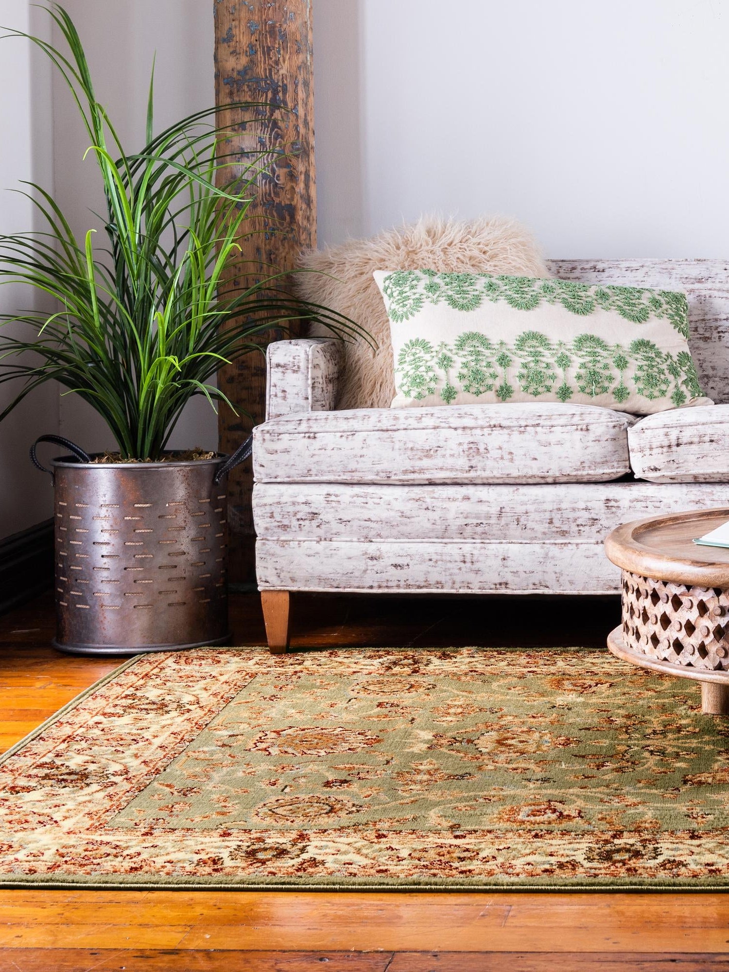 Light Green 9' x 12' Voyage Rectangle Area Rug