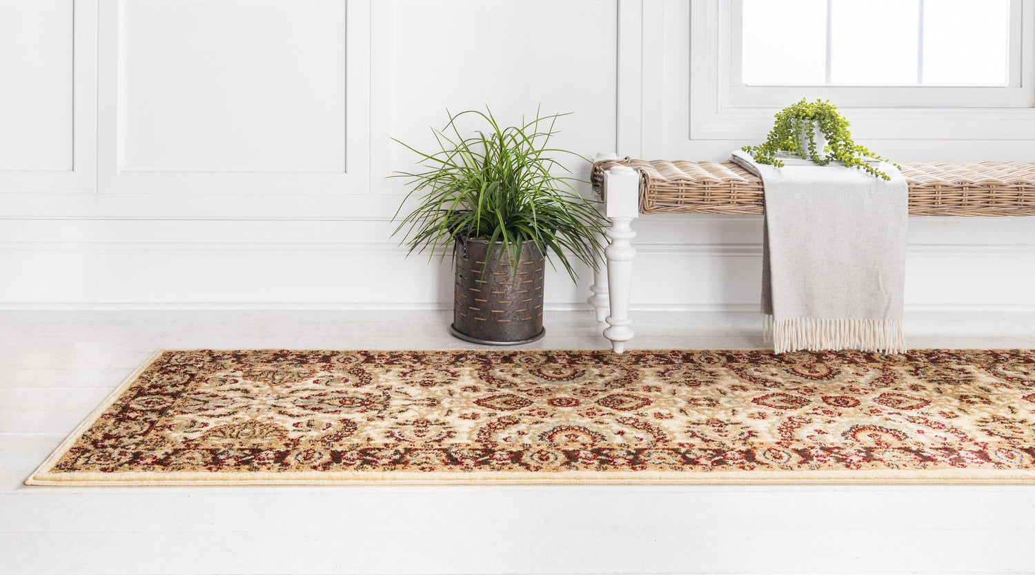 Cream 2' 7 x 10' Voyage Runner Area Rug