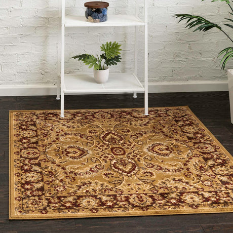 Tan 4' 1 x 4' 1 Voyage Square Area Rug