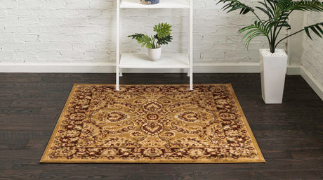 Tan 4' 1 x 4' 1 Voyage Square Area Rug