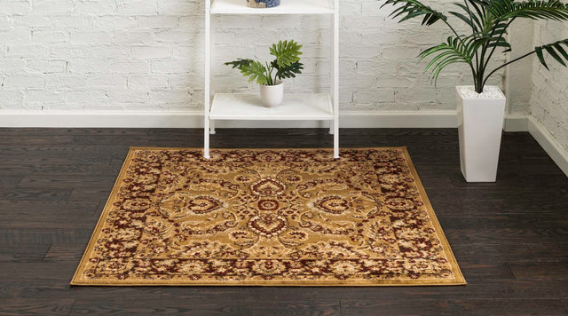 Tan 4' 1 x 4' 1 Voyage Square Area Rug
