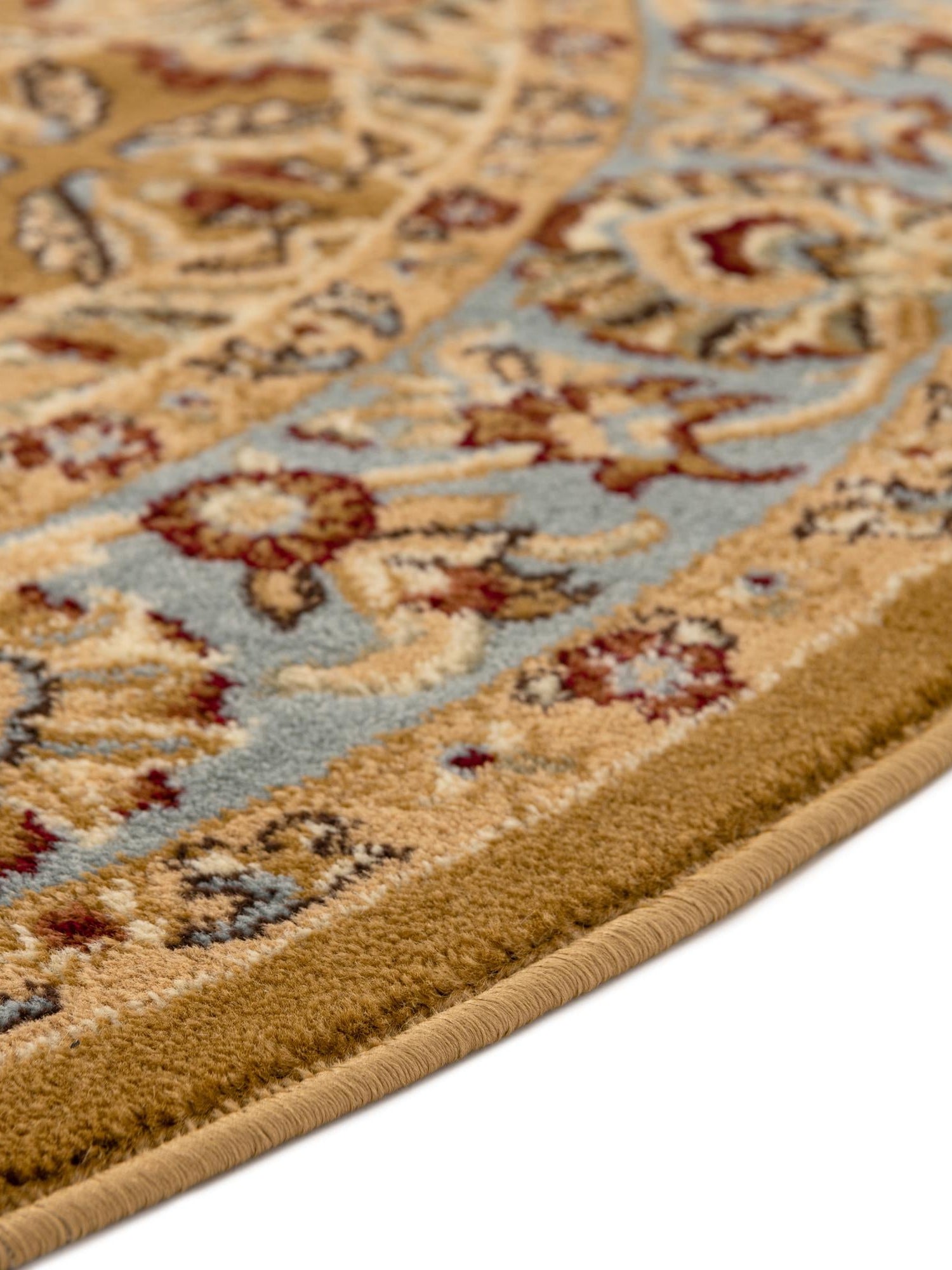 Dark Yellow 6' 1 x 6' 1 Voyage Round Area Rug