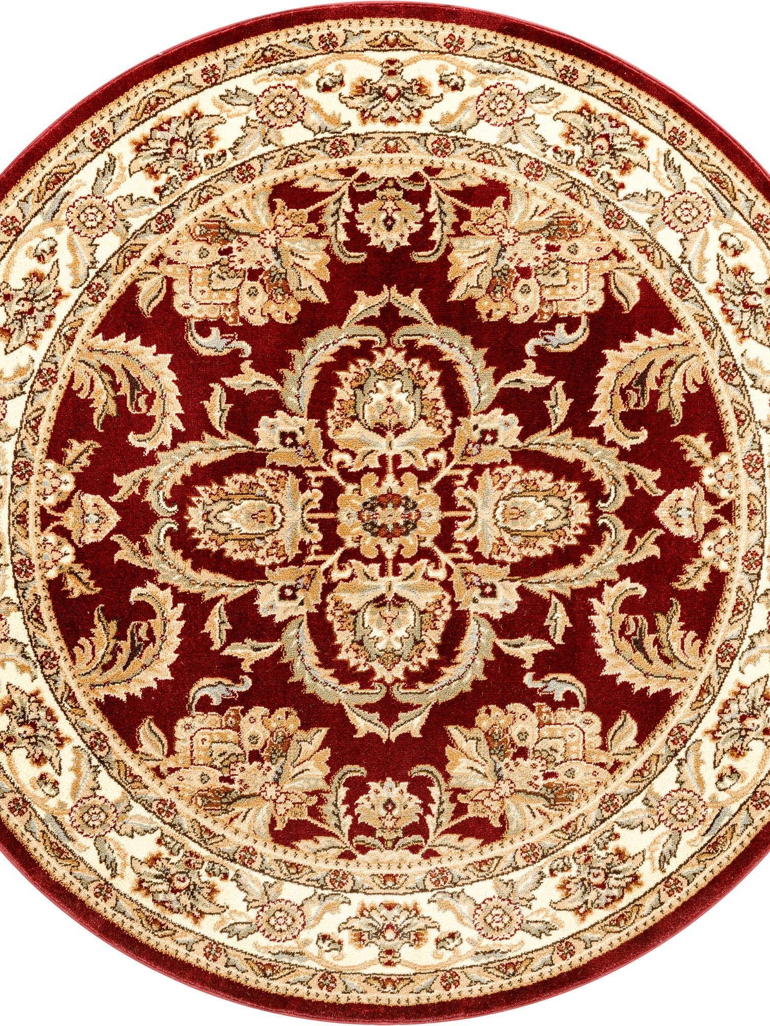 Red 6' 1 x 6' 1 Voyage Round Area Rug