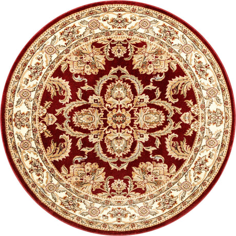 Red 6' 1 x 6' 1 Voyage Round Area Rug