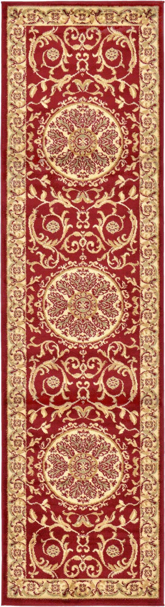 Red 2' 7 x 10' Versailles Runner Area Rug