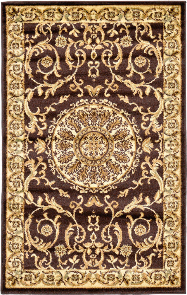 Brown 3' 1 x 5' 3 Versailles Rectangle Area Rug