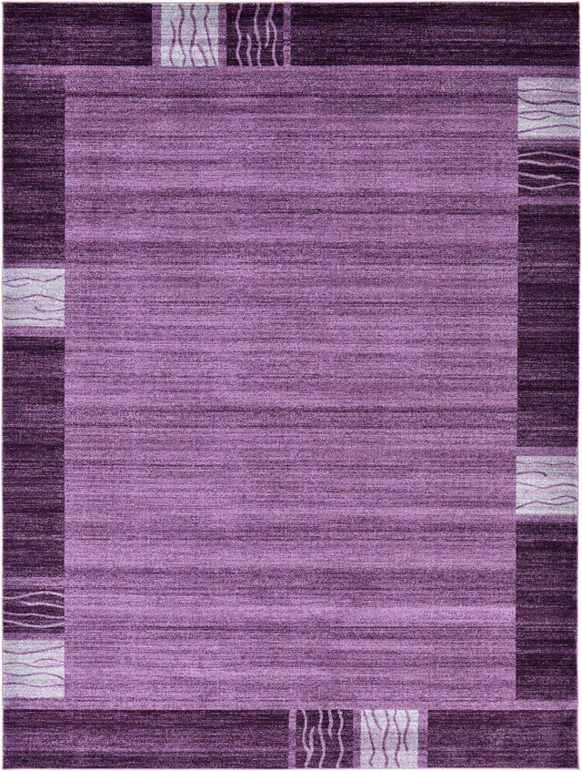 Violet 9' x 12' Del Mar Rectangle Area Rug 100% Polypropylene Easy Clean Stain Resistant Vivid Modern Carpet Mat for Home Decor Interior Designing for Sale at Rug Engine