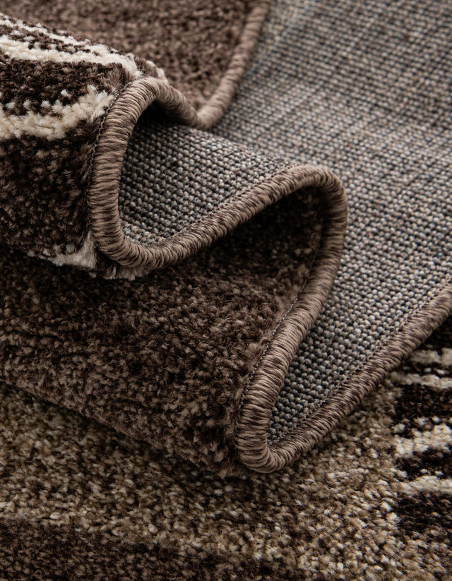 Dark Beige 2' x 6' 1 Del Mar Runner Area Rug 100% Polypropylene Easy Clean Stain Resistant Vivid Modern Carpet Mat for Home Decor Interior Designing for Sale at Rug Engine