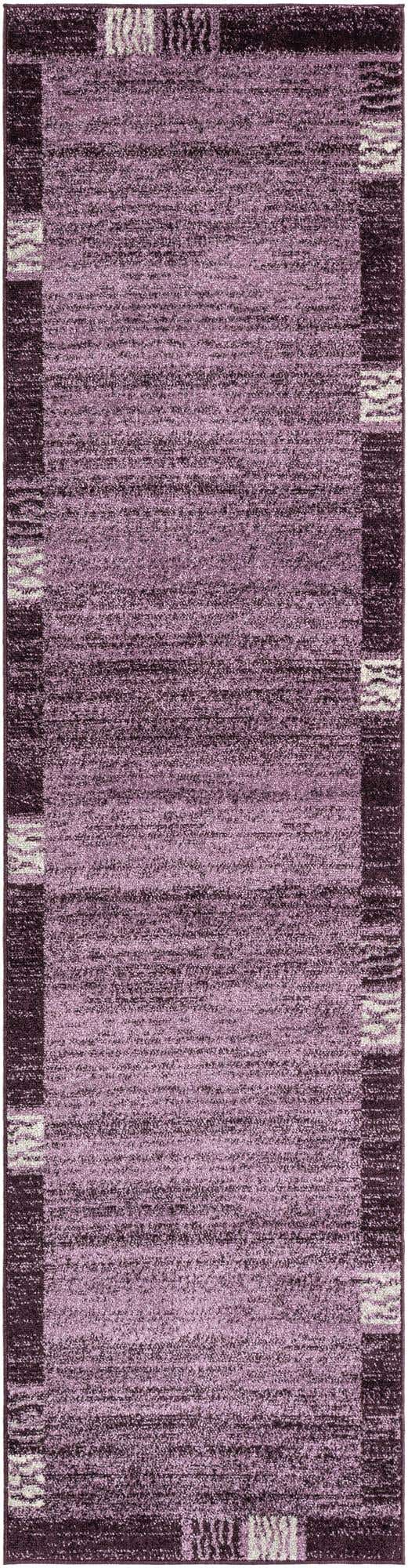 Violet 2' 7 x 10' Del Mar Runner Area Rug 100% Polypropylene Easy Clean Stain Resistant Vivid Modern Carpet Mat for Home Decor Interior Designing for Sale at Rug Engine