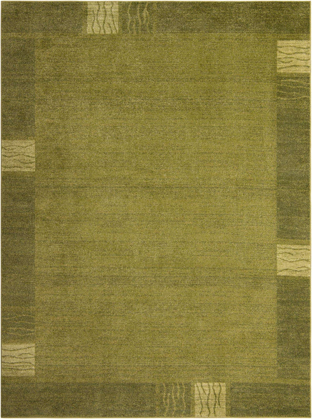 Light Green 9' x 12' Del Mar Rectangle Area Rug 100% Polypropylene Easy Clean Stain Resistant Vivid Modern Carpet Mat for Home Decor Interior Designing for Sale at Rug Engine