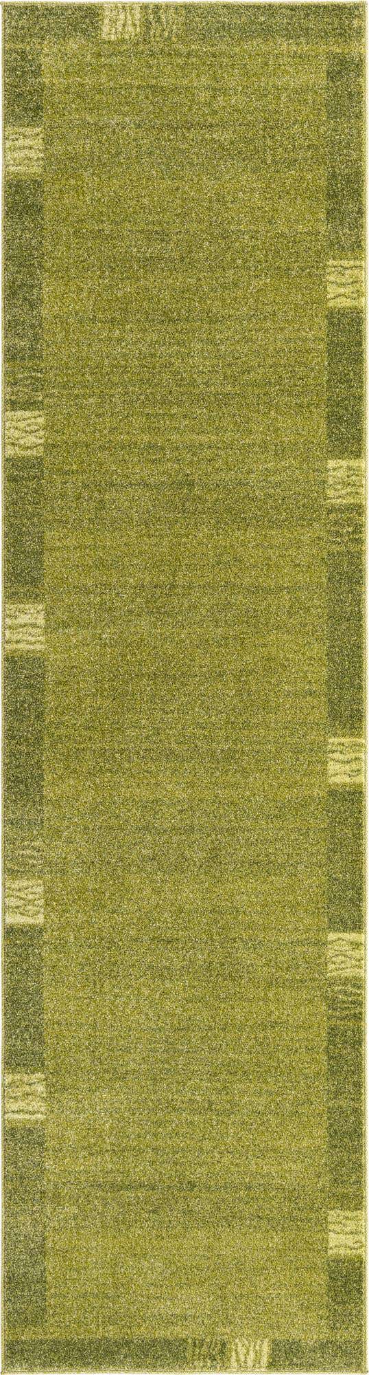 Light Green 2' 7 x 10' Del Mar Runner Area Rug 100% Polypropylene Easy Clean Stain Resistant Vivid Modern Carpet Mat for Home Decor Interior Designing for Sale at Rug Engine