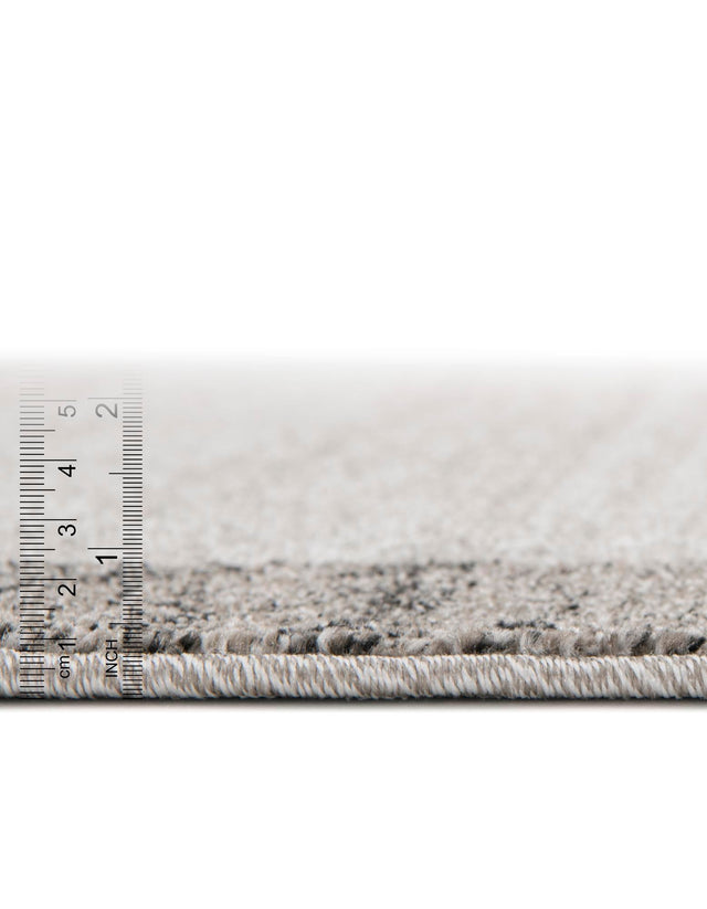 Light Gray 6' 1 x 6' 1 Del Mar Round Area Rug 100% Polypropylene Easy Clean Stain Resistant Vivid Modern Carpet Mat for Home Decor Interior Designing for Sale at Rug Engine