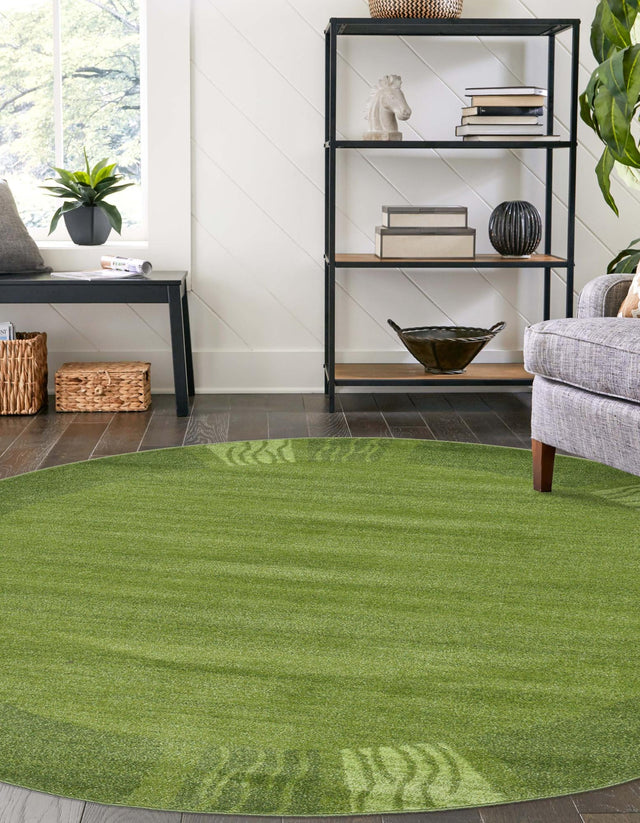 Light Green 7' 10 x 7' 10 Del Mar Round Area Rug 100% Polypropylene Easy Clean Stain Resistant Vivid Modern Carpet Mat for Home Decor Interior Designing for Sale at Rug Engine