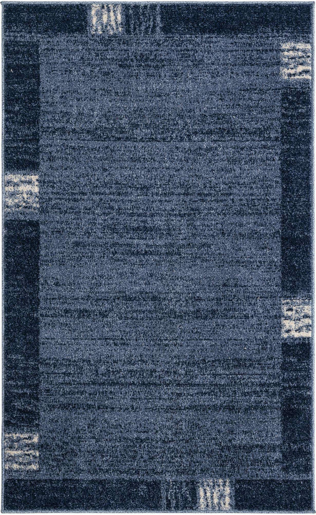 Light Blue 3' 1 x 5' 3 Del Mar Rectangle Area Rug 100% Polypropylene Easy Clean Stain Resistant Vivid Modern Carpet Mat for Home Decor Interior Designing for Sale at Rug Engine