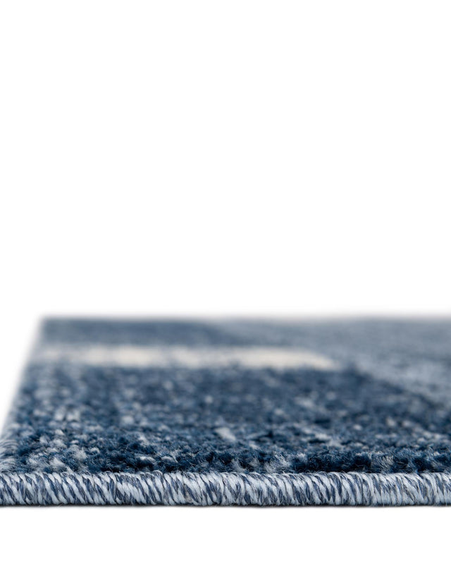 Light Blue 2' 7 x 10' Del Mar Runner Area Rug 100% Polypropylene Easy Clean Stain Resistant Vivid Modern Carpet Mat for Home Decor Interior Designing for Sale at Rug Engine