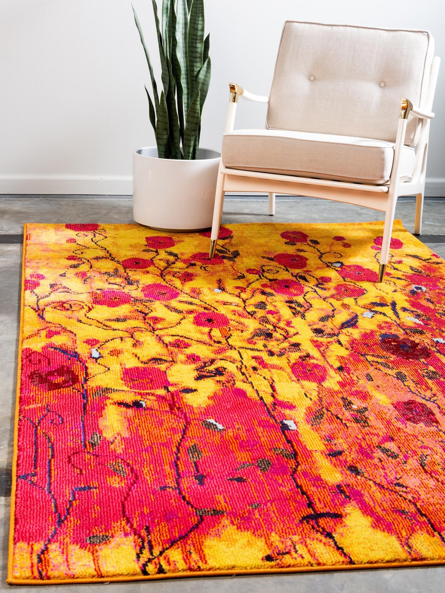 Yellow 10' 6 x 16' 5 Estrella Rectangle Area Rug 100% Polypropylene Non-Shedding Stain Resistant Carpet Colorful Modern Abstract Design Easy Clean for Home Decor for Sale at Rug Engine