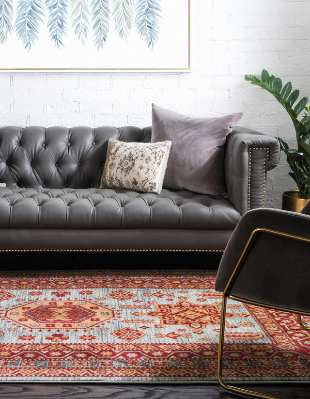 Light Blue 10' x 13' 1 Sahand Rectangle Area Rug