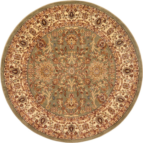 Light Green 6' 1 x 6' 1 Voyage Round Area Rug