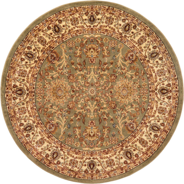 Light Green 6' 1 x 6' 1 Voyage Round Area Rug